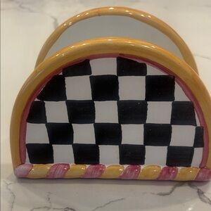 MacKenzie-Childs Checkered Napkin Holder